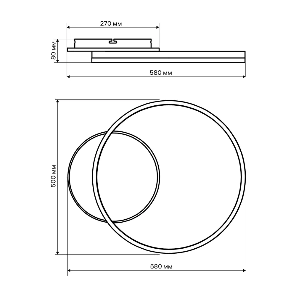 Люстра потолочная светодиодная диммируемая Ritter Eclipse 52085 0 с д/у 64 Вт 16 м² 2700К-6500К цвет белый/хром 84339750 STLM-2102865  - Вид №16