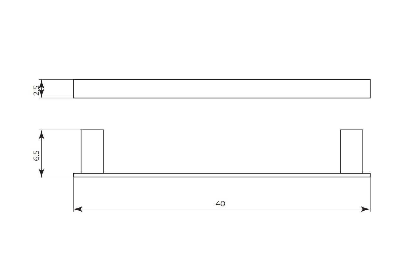 Латунный держатель для полотенец Gaia Mobili EPSILON MTEP451 / MTEP452 / MTEP453 ARCH-00141108 - Вид №3