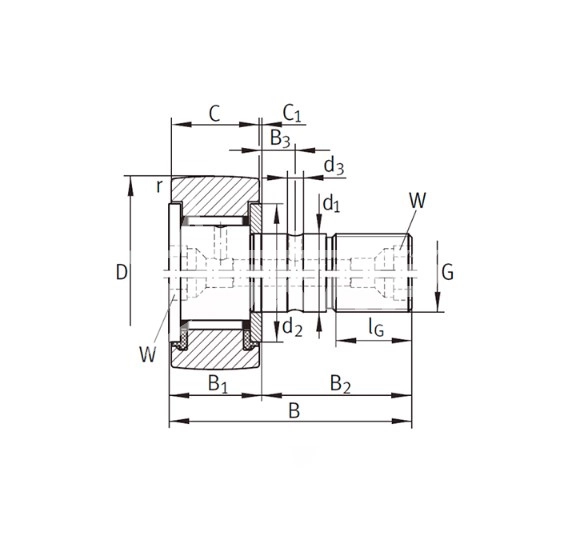 IS1675 Опорный ролик KR40PP ISKRA  - Вид №1