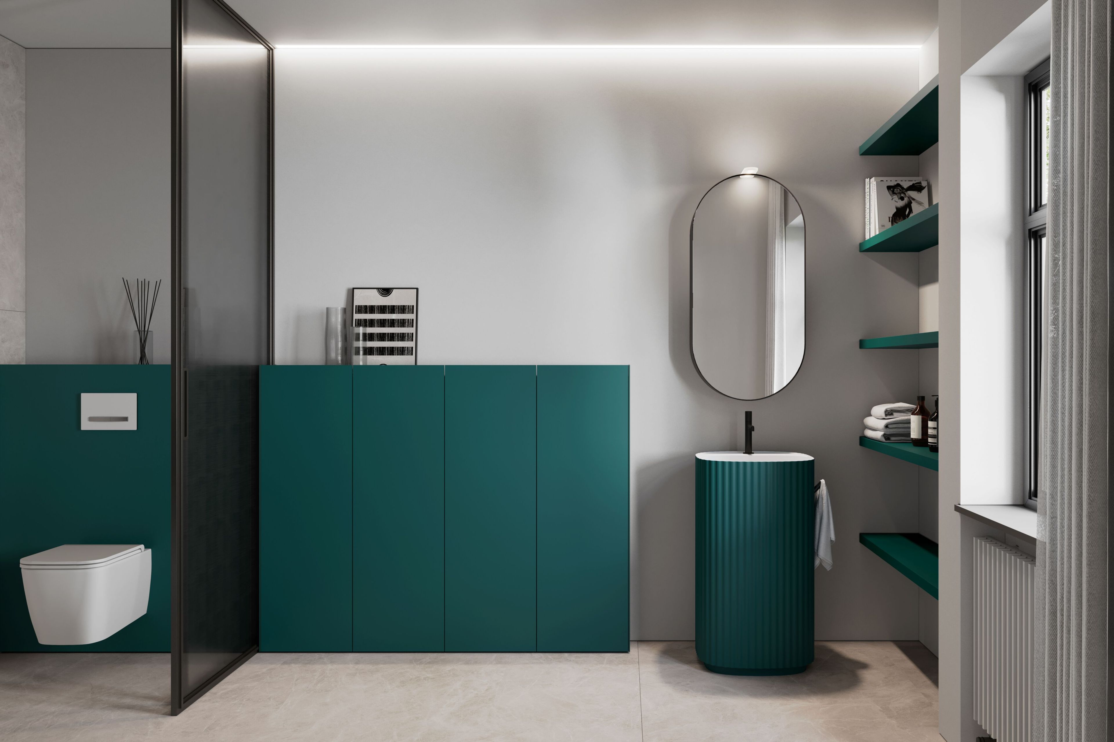 Система мебели Ideagroup Wall ARCH-00067911 - Вид №3