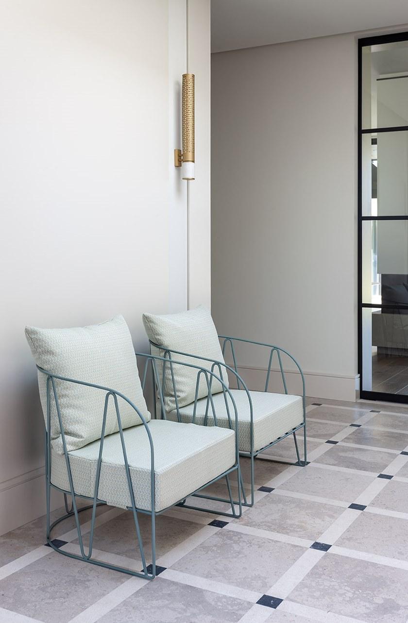 iSimar Садовое кресло из оцинкованной стали с подлокотниками Lagarto 9159 - Вид №1