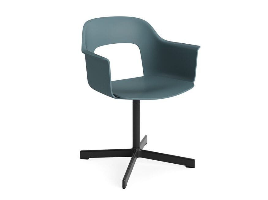 Вращающееся кресло из полипропилена с подлокотниками Hay макет ARCH-00133806