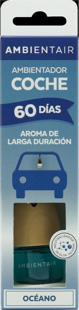 10656744 Ambientair Диффузор для автомобиля Океанский бриз 6 мл Стекло 