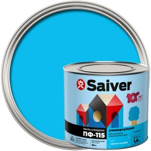 Эмаль ПФ-115 Saiver Lux цвет светло-голубой 1.8 кг 83402379 STLM-2209888