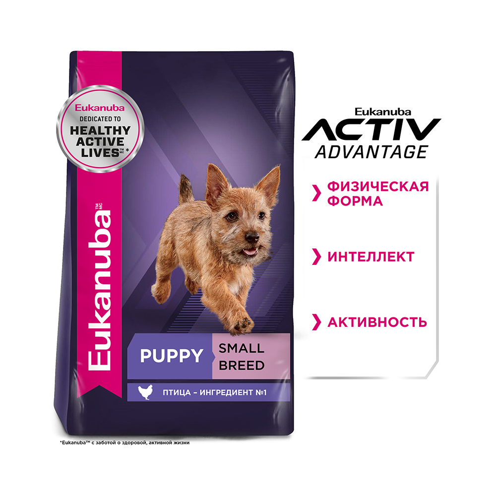 ПР0033060 Корм для щенков для мелких пород сух. 800г Eukanuba  - Вид №3