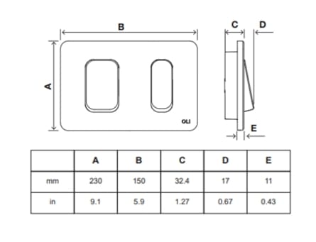 Механическая панель управления туалетом из нержавеющей стали OLI KEY ARCH-00140384 - Вид №3