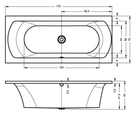 BB4400500000000_hit1 Ванна Riho Lima Santreyd - Вид №6