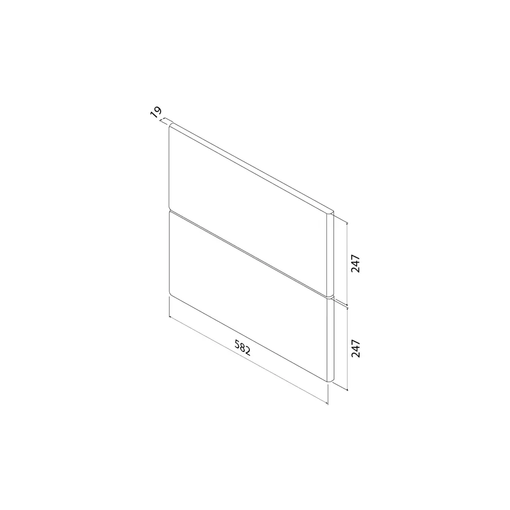 Комплект фасадов для тумбы Iddis Lahta 60 см LAH60W1i89 МДФ цвет белый STLM-2131253 - Вид №10