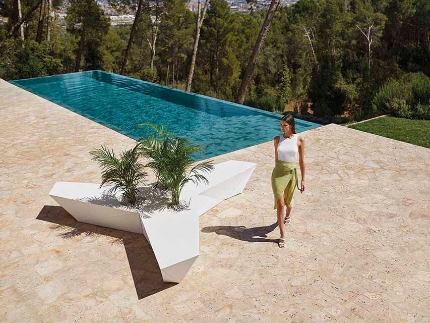 Модульная скамейка из полиэтилена без спинки Vondom Faz ARCH-00038745 - Вид №4