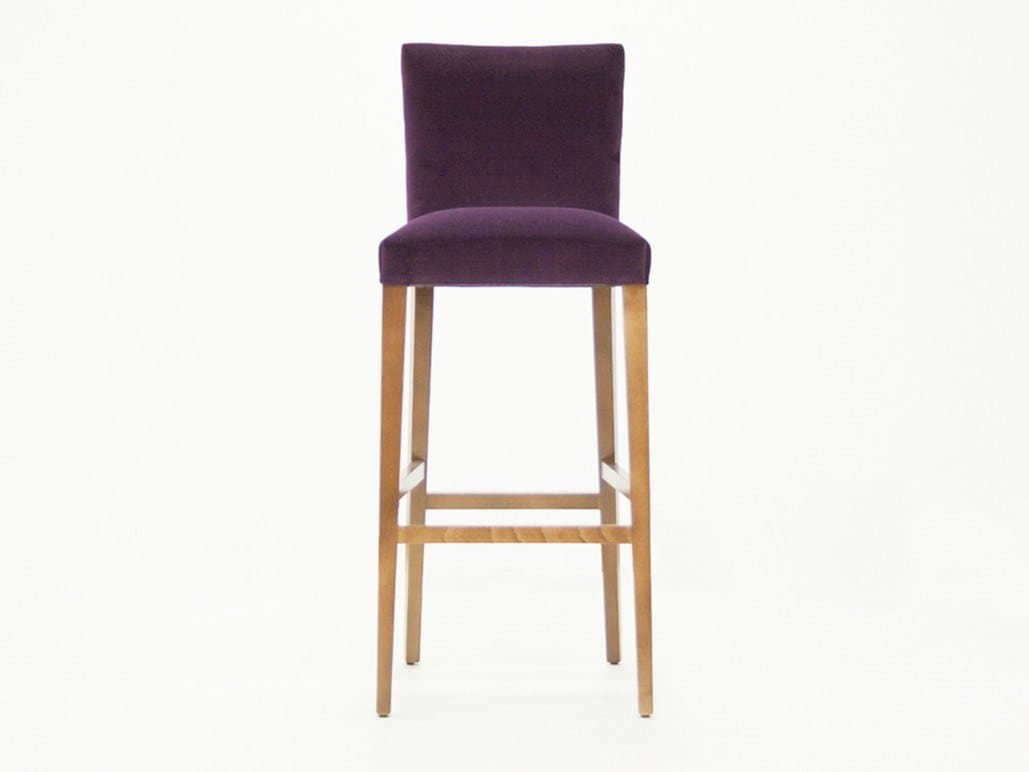 Высокий стул велюра с подставкой для ног со спинкой CREARTE COLLECTIONS Луксор ARCH-00056455 - Вид №1