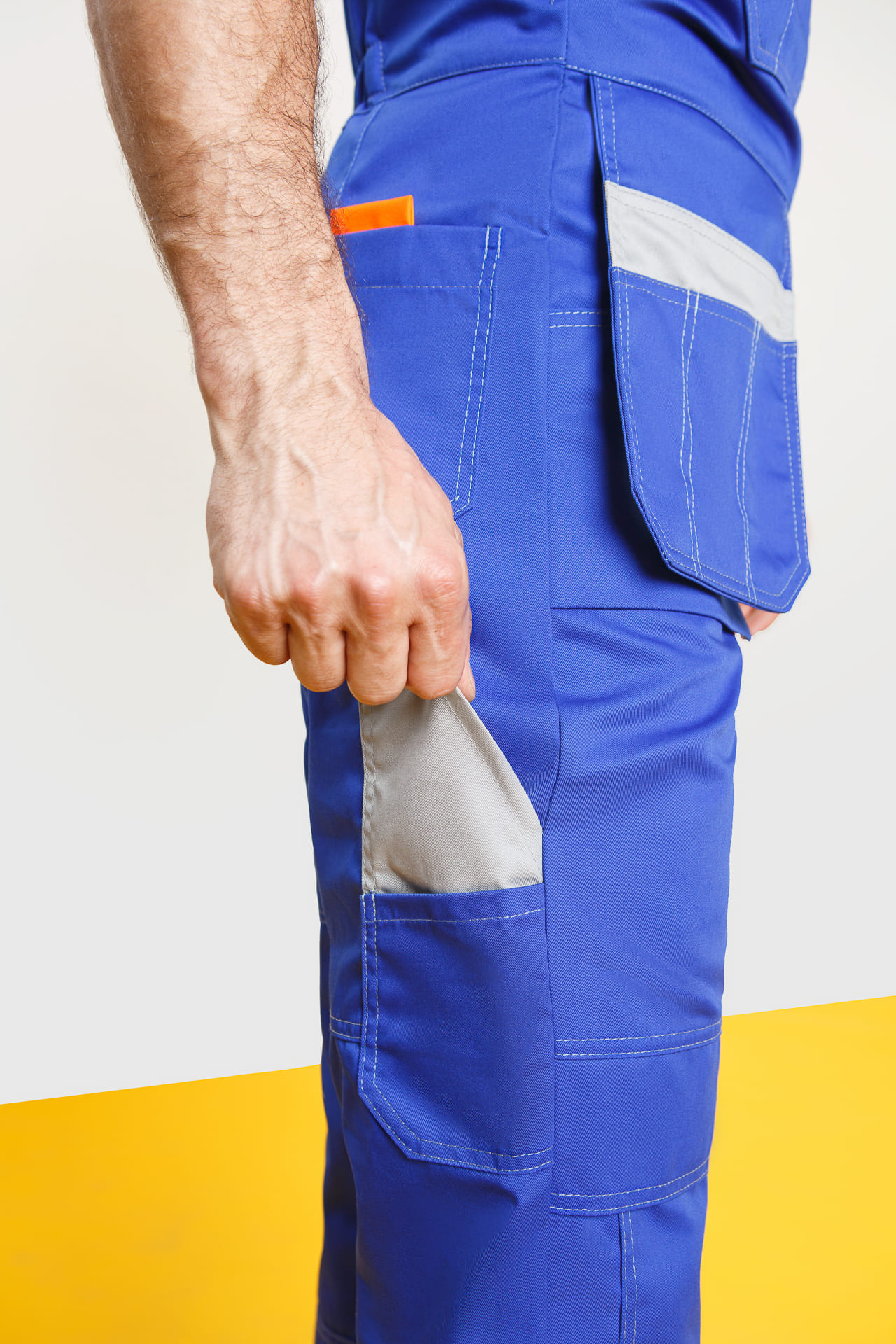 65244 Костюм "Профессионал-2" василек-светло-серый  Летняя спецодежда  размер 48-50/194-200  - Вид №18