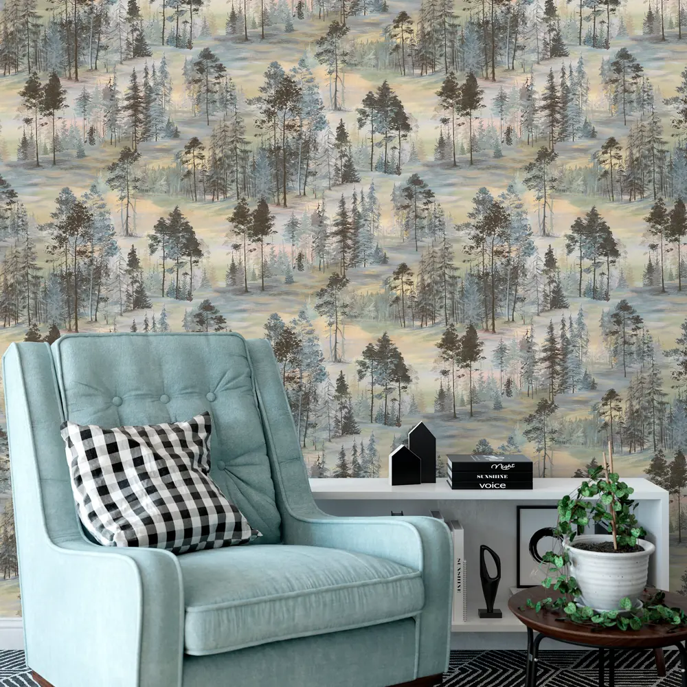 ELYSIUM Обои флизелиновые Сосновый бор в природных тонах 89733713 STLM-0079948 - Вид №3