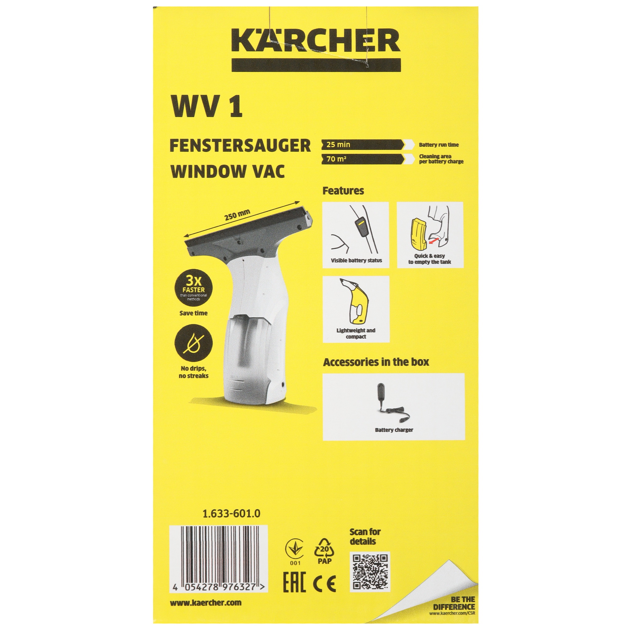 9074375 Стеклоочиститель Karcher WV 1 STDN-0145467 - Вид №8