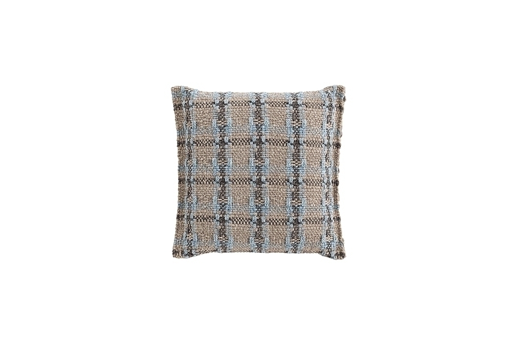 070784 Подушка GL Checks blue 45x45 GAN Garden Layers - Вид №1