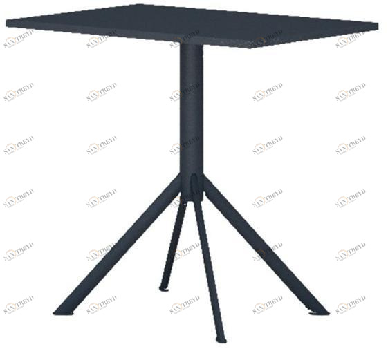 Ares Line Квадратный стальной стол Liner sun-id-1483588