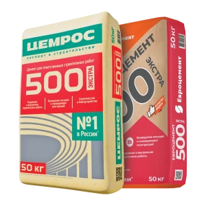 Цемент Цемрос M500 ЦЕМ I 42.5 Б 50 кг