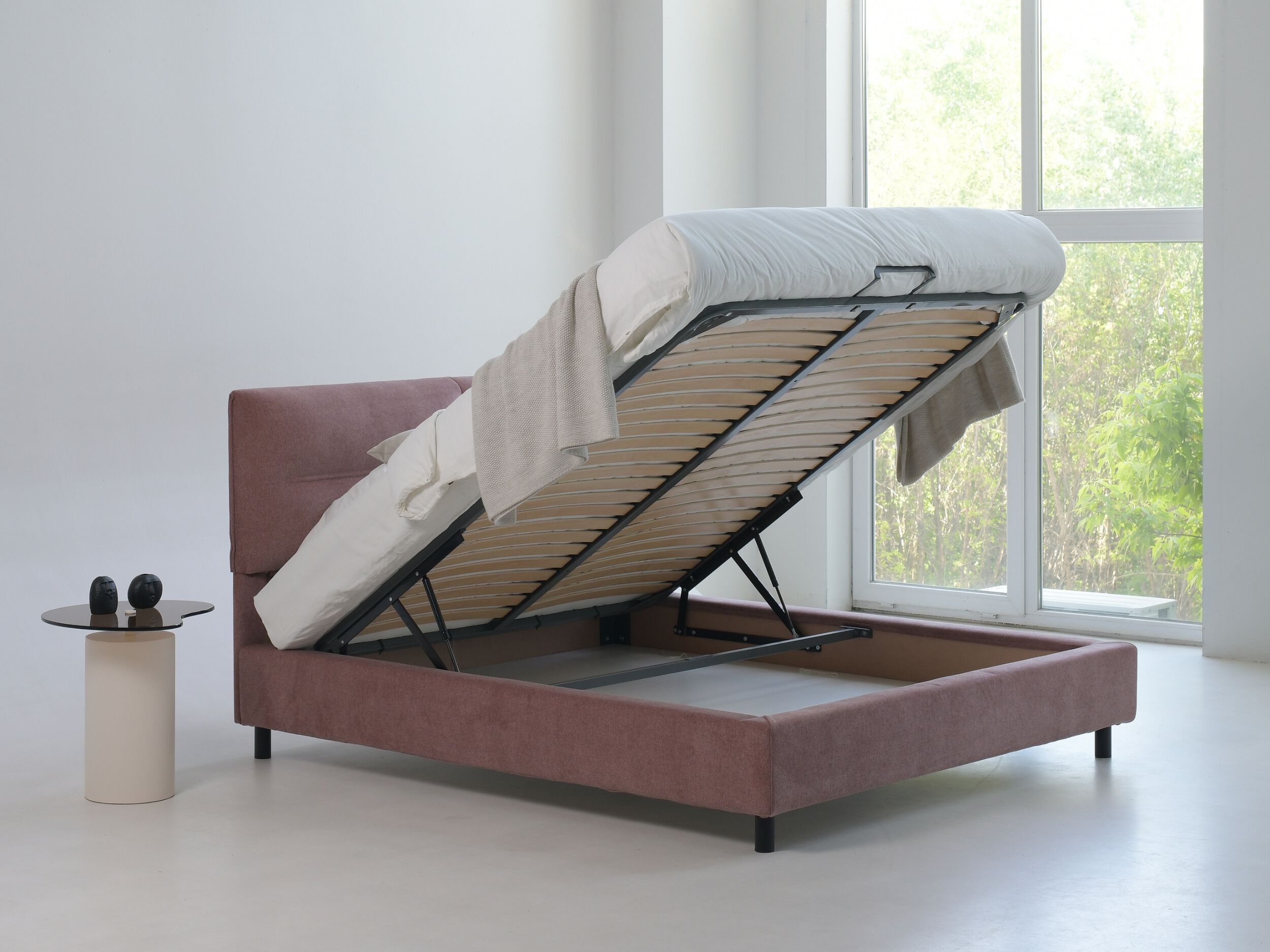 Двуспальная кровать-контейнер с мягким изголовьем Woodsoft SALERNO ARCH-00107010 - Вид №6