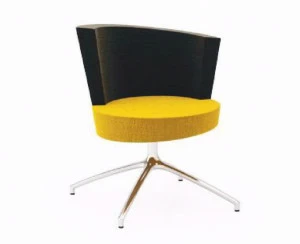 TALIN Поворотное кресло, обитое тканью с 4 спицами Elipse