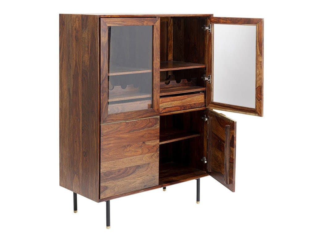 Деревянный и стеклянный барный шкаф KARE Design Ravello ARCH-00012298
