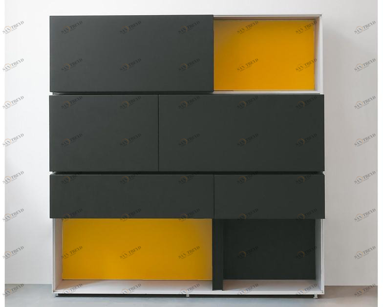 ALBED Комод с откидными дверцами Line sun-id-1375362