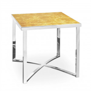 710099,01 ABHIKA БОКОВОЙ СТОЛ CHROMO X H51 52X52 GOLD