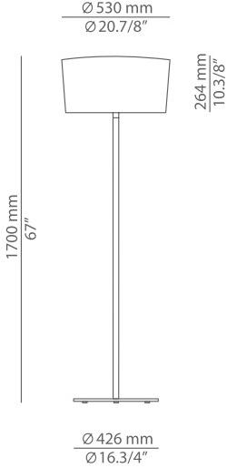 Estiluz Торшер для улицы из полиэтилена Dot P-2909 DOT 2.0 - Вид №8