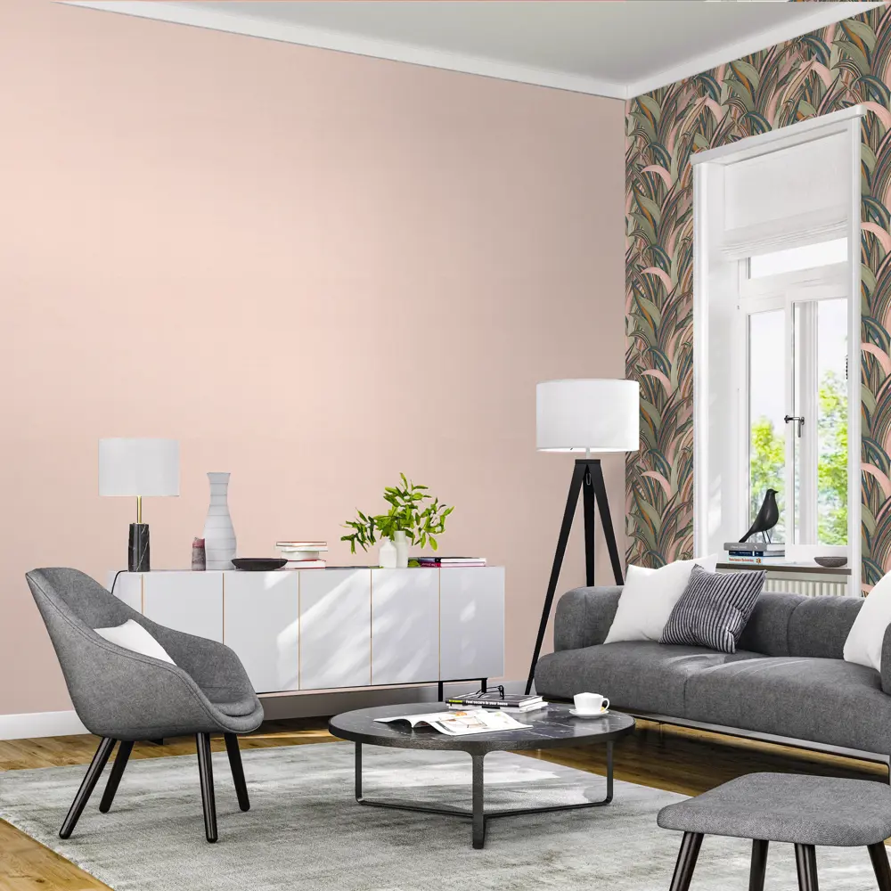 Обои флизелиновые Onszelf Ra531350 розовые 0.53 м Rasch Club Botanique STLM-2158649 - Вид №3