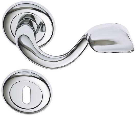 Pasini Ручка из латуни на розетке с замком Keope 3211  - Вид №1