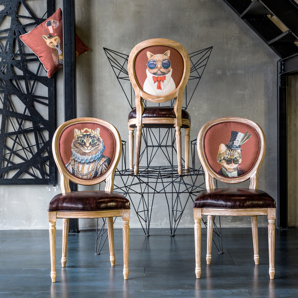 MrsCatBr Стул «Мисс Кошка», версия Шоколад Object Desire  - Вид №3