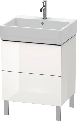 LC677501313 L-Cube Тумбочка напольная Американский орех, натуральный шпон Duravit - Вид №2