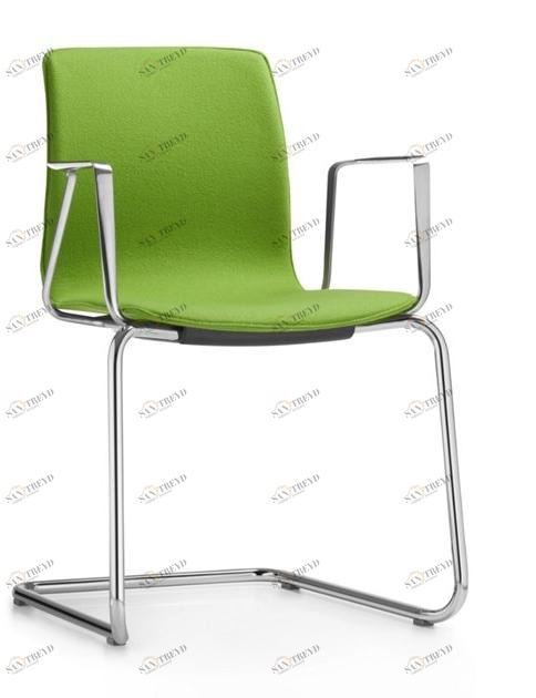 Dauphin Стул консольный из ткани с подлокотниками Fiore Fi 7516