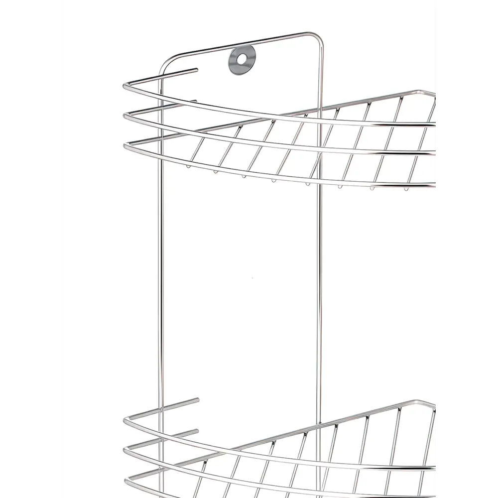Полка для душа Delphinium Стил угловая 3 яруса цвет хром STLM-2018469 - Вид №1