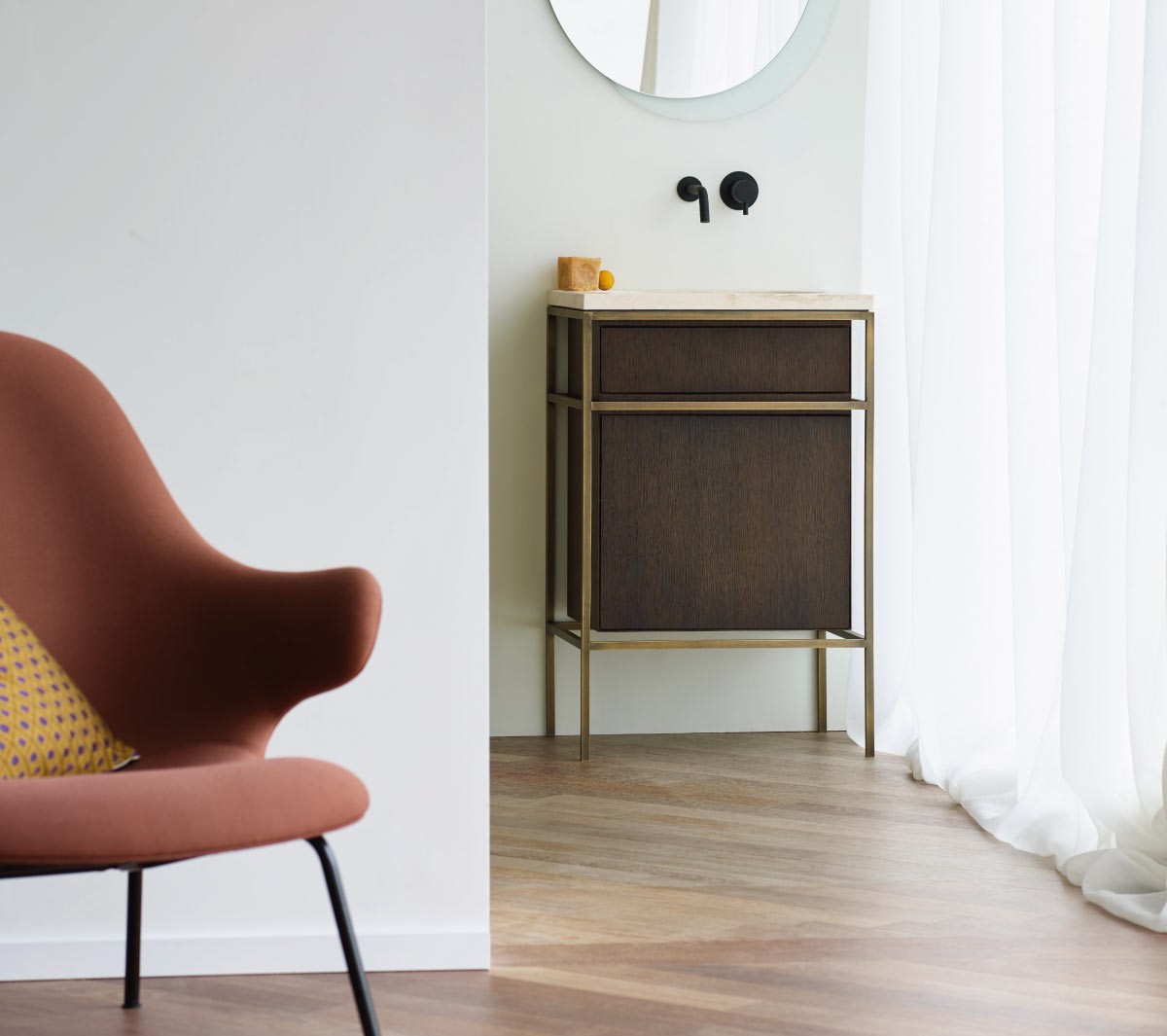 Ex.T Frame Комплект из латуни с дубовым шкафом composizione gl1bronzo 2 - Вид №7