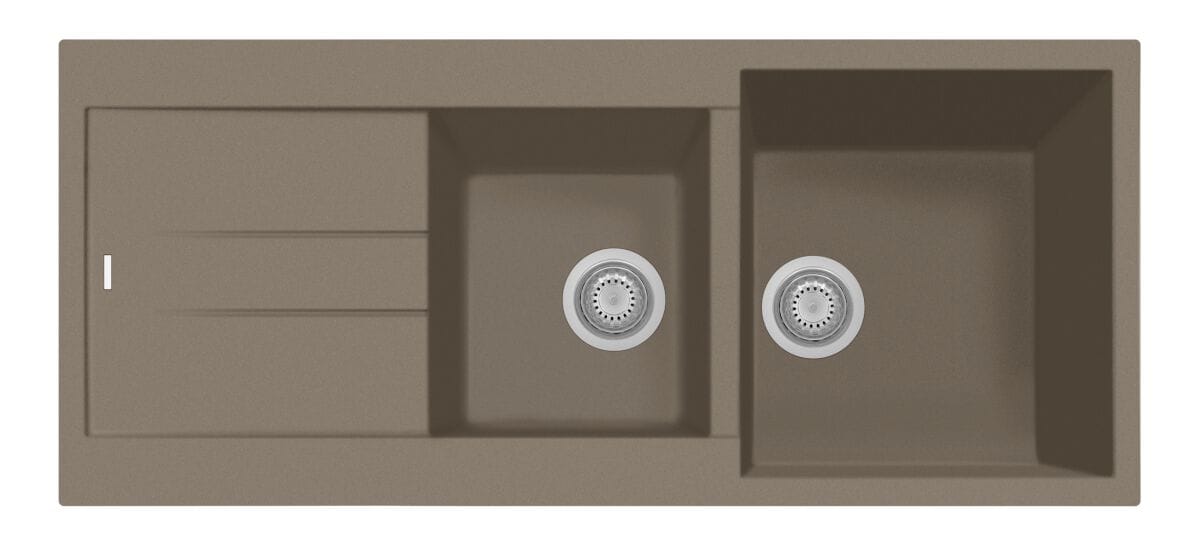 2-х сливная раковина из композитного материала с поддоном TASCA композитные раковины ARCH-00068358 - Вид №2