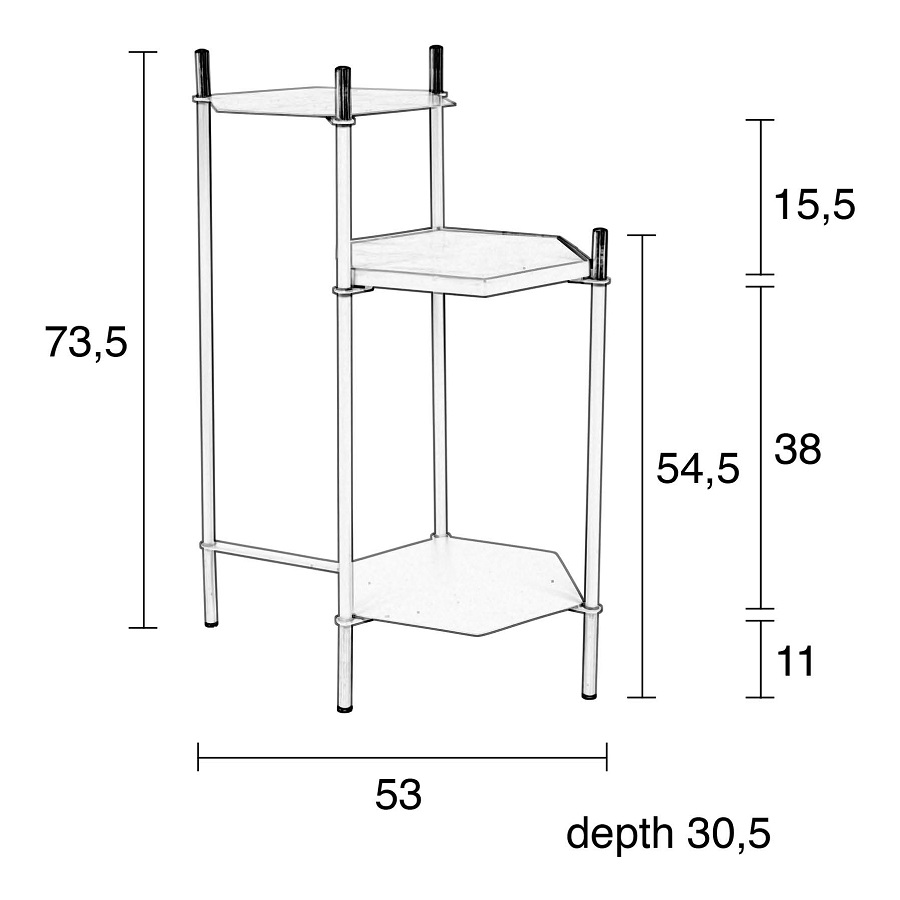 Столик Honeycomb, белый Zuiver 2300147 - Вид №7
