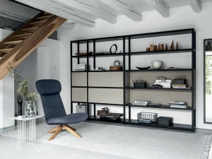 Fantin Модульный открытый книжный шкаф из металла Frame