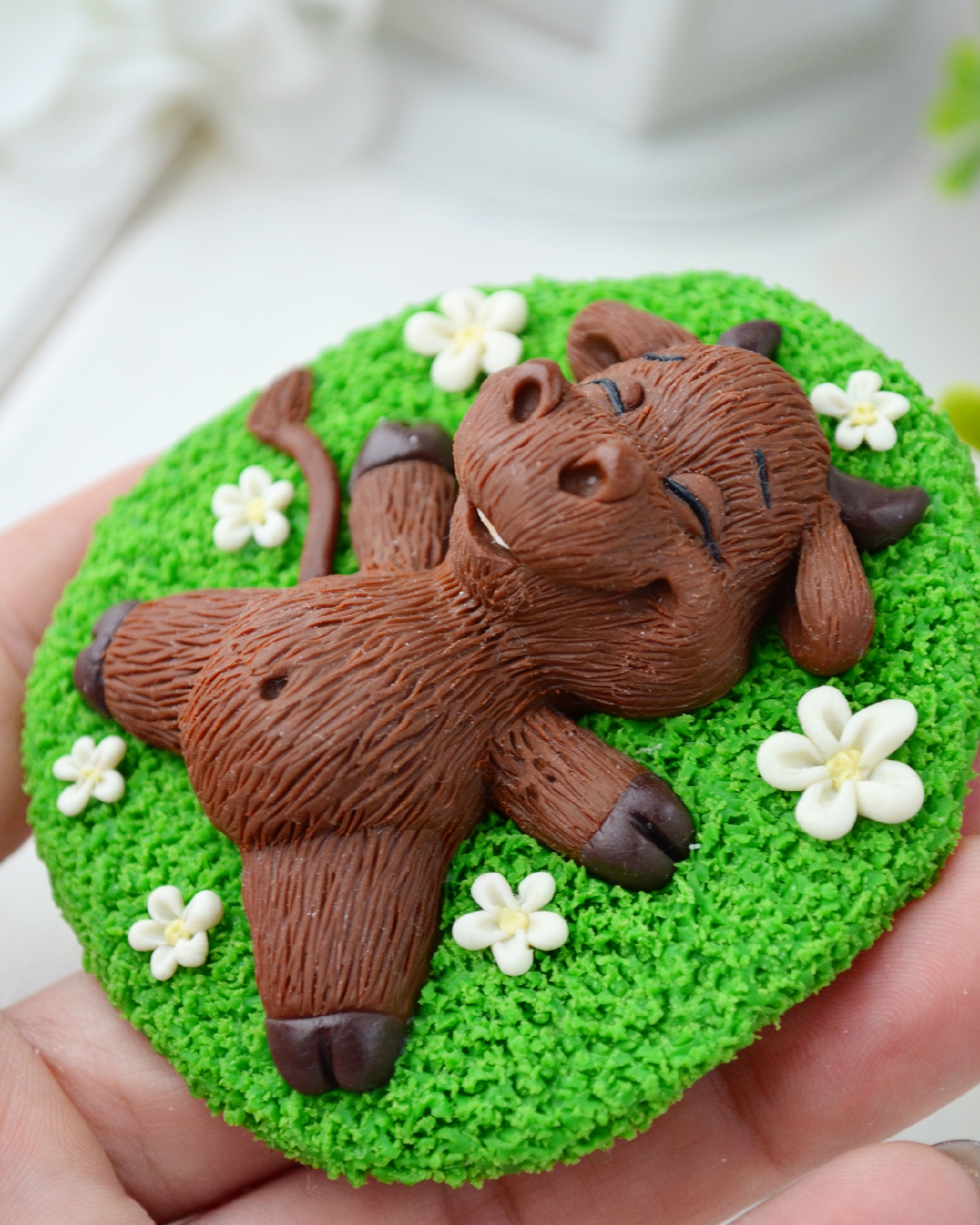 10121 Форма "Бычок на лугу S" силикон HobbyPage 