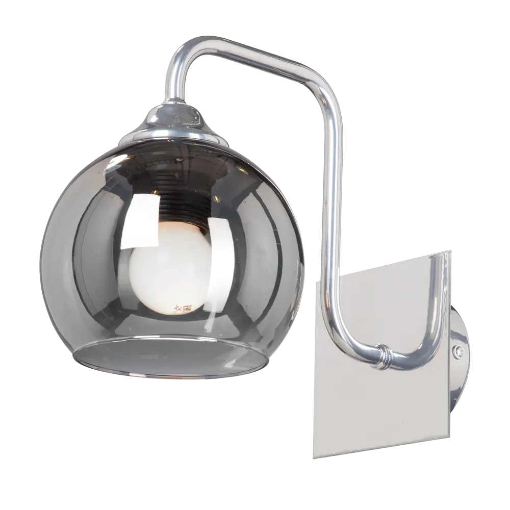 Настенный светильник бра Vitaluce Кристина 1 лампа 3м² Е27 цвет хром STLM-2013657 - Вид №2