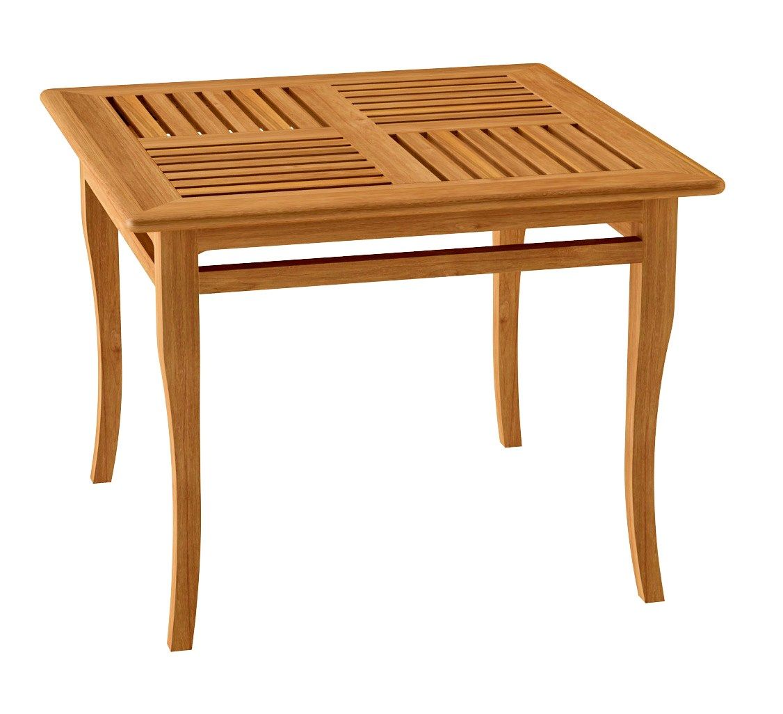 Квадратный стол из тикового дерева decò ASTELLO Tournesol ARCH-00087396