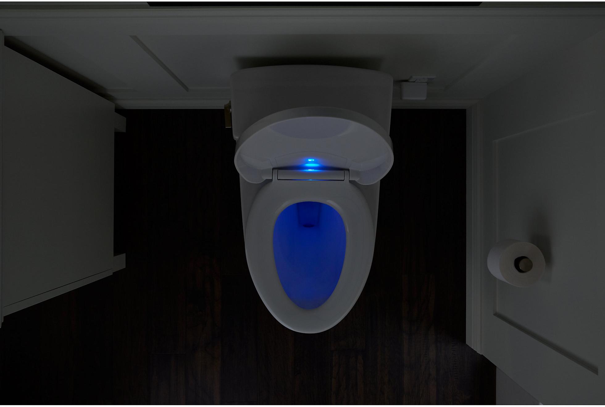 KOHLER PureWarmth Quiet-Close  Удлиненное сиденье для унитаза с подогревом и светодиодным ночником K-10349-96  - Вид №9