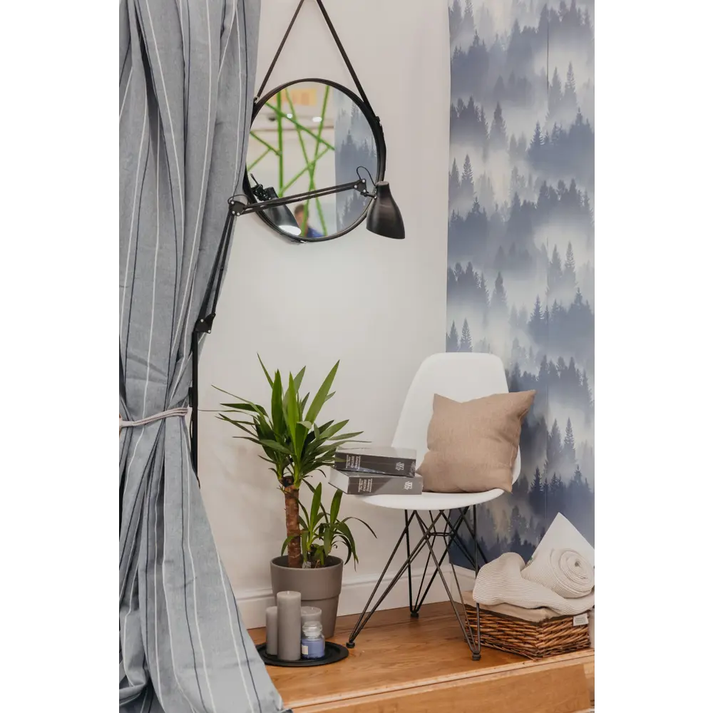 Зеркало  Ø50 см цвет чёрный SWENSA BSR-0087BK-50 STLM-2033469 - Вид №4