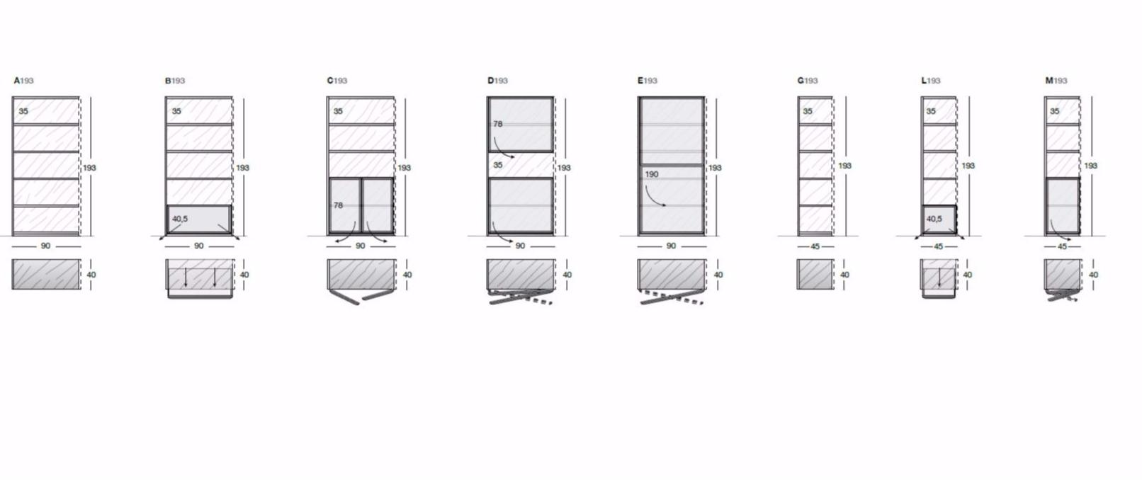 Longhi Модульная оборудованная стена Loveluxe Y 500 - Вид №12