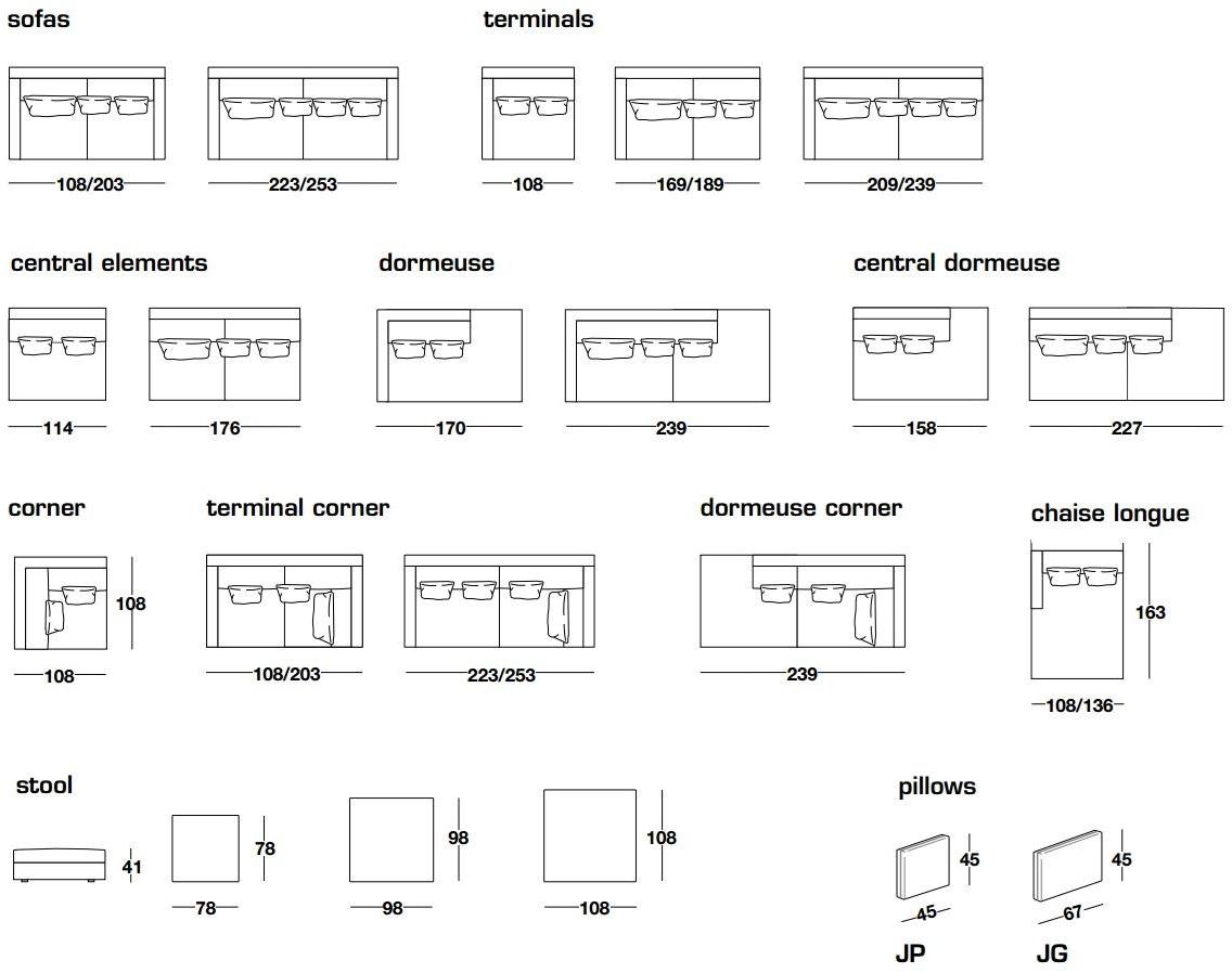 Frigerio Salotti Модульный диван с тканевой обивкой James sun-id-1407111 - Вид №5