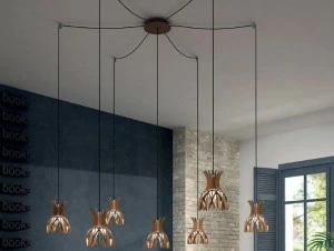 BOVER Led подвесной светильник из дерева Dome S/20/7l