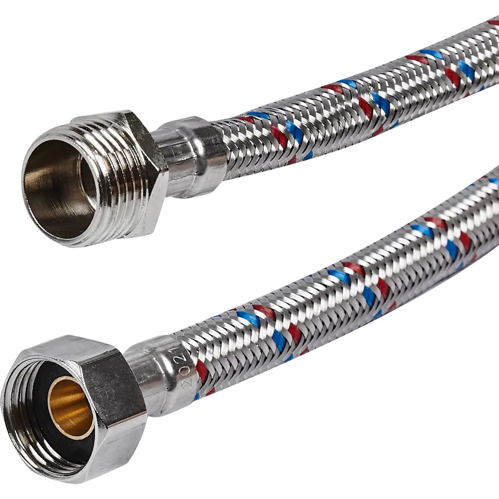 Гибкая подводка для воды ДТРД 200 см x 1/2" наружная-внутренняя резьба STLM-2193051 - Вид №1
