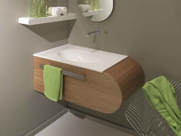 LASA IDEA Тумба под умывальник подвесная угловая Flux_us sun-id-1467762 - Вид №1