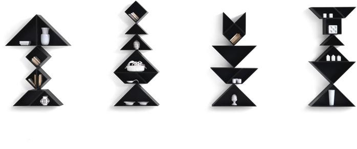 Lago Модульный стенной книжный шкаф Tangram sun-id-1398283 - Вид №3