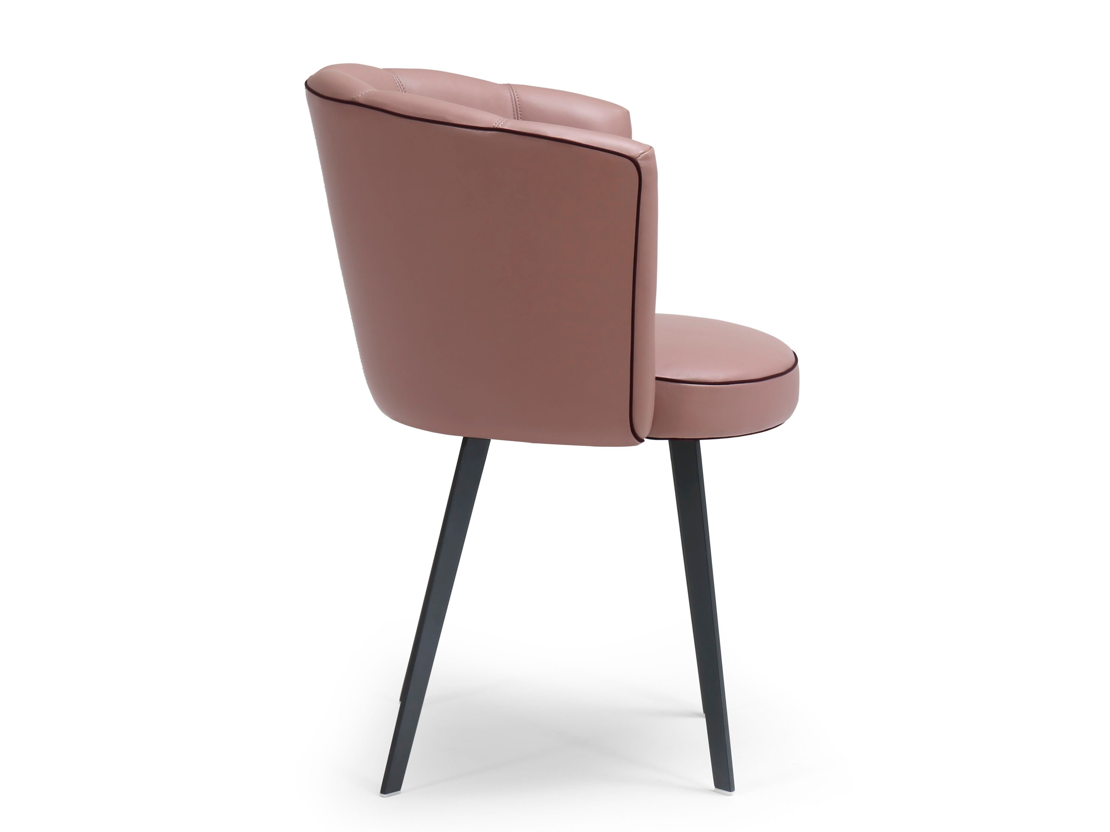 Кожаный мягкий стул с подлокотниками Borzalino Diva ARCH-00032839 - Вид №7