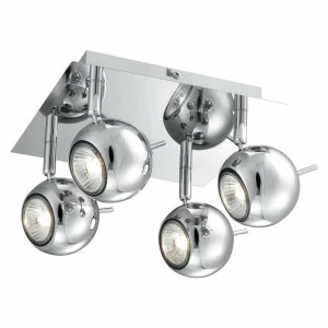 Спот потолочный светодиодный цвета хром Globo Oberon 57881-4L GLOBO OBERON 00-3927070 Хром