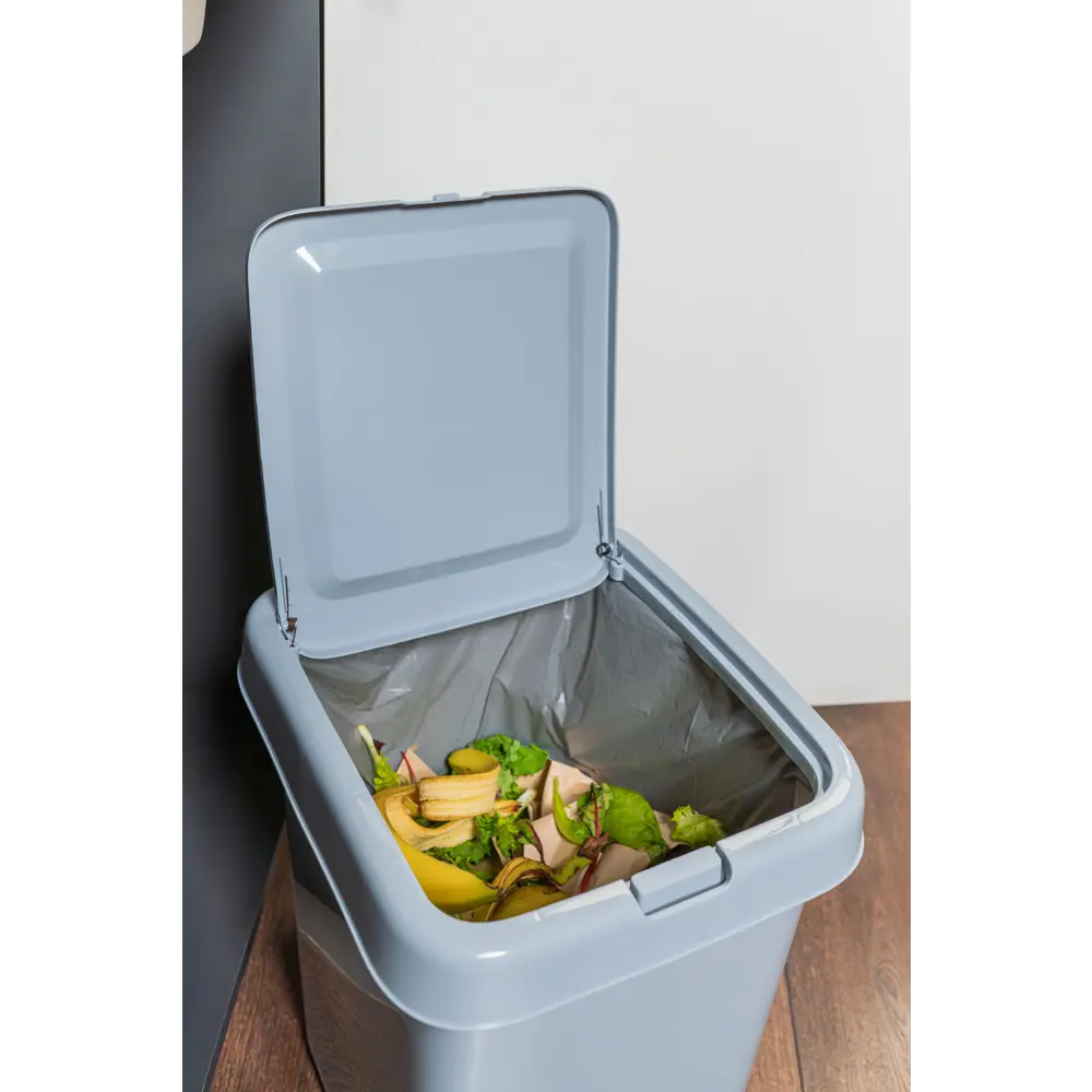 Контейнер для мусора 25 л пластик цвет серый SPIN&CLEAN STLM-2125519 - Вид №5